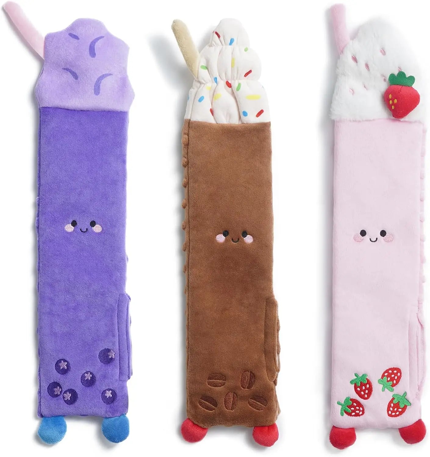 Dog Squeaky Toys, 5 PCS Crinkle Plush Dog Toys, No Stuffing Dog Toys for Small, Medium, Large Dogs, Stuffless Puppy Toys for Bored Dogs
