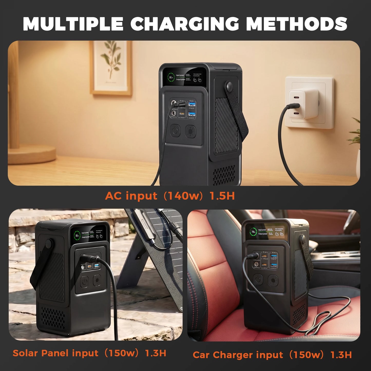 AP200 200W 192Wh Power Station Energy Storage Power Supply 60000mAh Portable Mobile Power Station Solar Generator Lifepo4 Battery