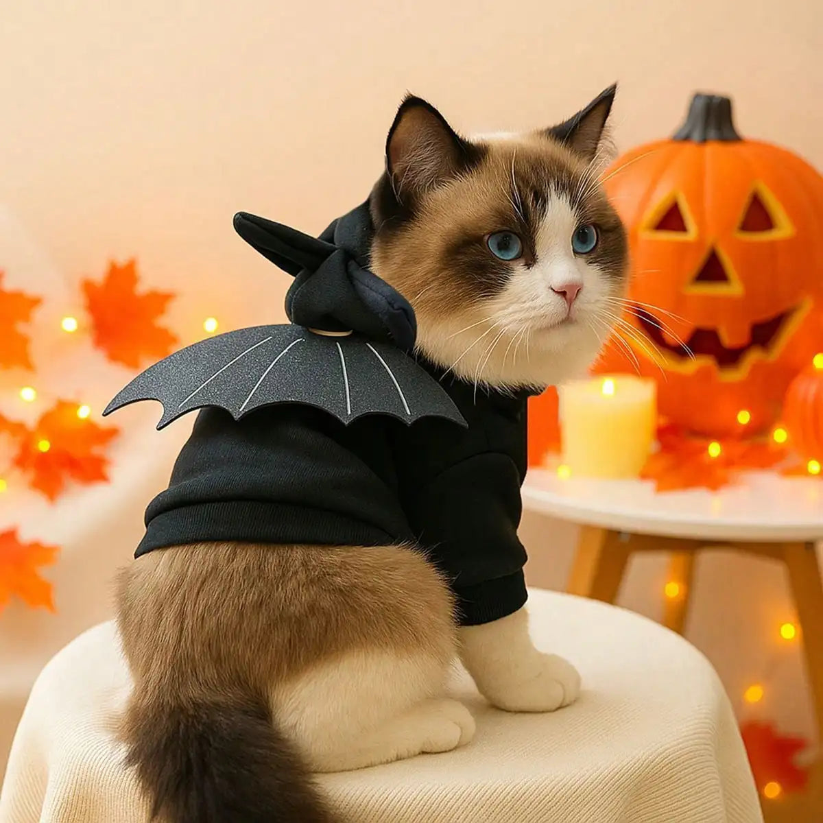 Dog Halloween Costume Funny 3D Bat Wings Dog, Cat Hoodie Holiday Apparel For Festival Party Events