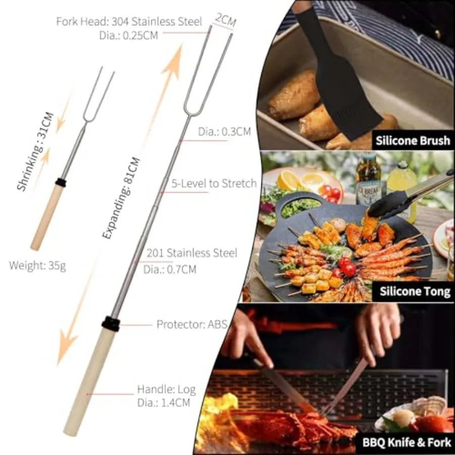 Silicone Camping Cooking Set Car Camping Essentials Cooking Kitchen Set, RV Camping Cookware Must Haves Gifts Camping Cooking Essentials