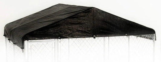 10x10ft Waterproof Dog Kennel Cover, All-Weather Protection for Sun, Rain & Snow