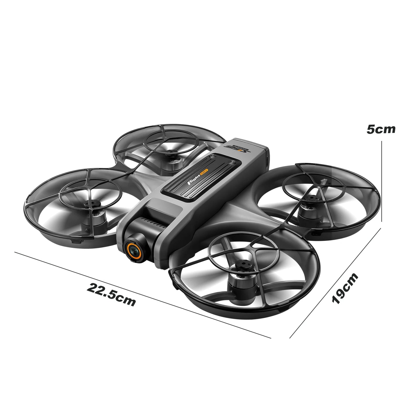 S156 RC Drone 8K Dual Camera Quadcopter with 5.9-Inch Screen Remote Brushless Motor Optical Flow Hovering 360° Protection WiFi FPV Remote Control Aircraft with Storage Bag 1 Battery