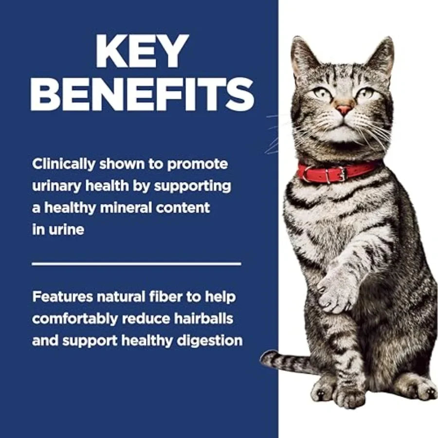 Adult Urinary and Hairball Control Dry Cat Food, Chicken, 7 lb. Bag