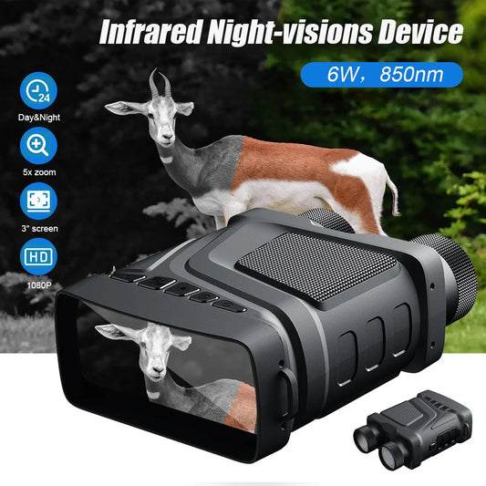 R12 5x Digital Zoom Infrared Night-Vision Binocular Telescope 1080p 300m Night-Vision Device For Outdoor Camping