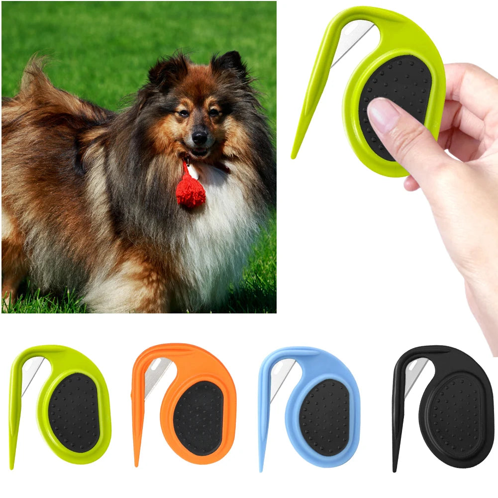 Pet Open Knot Comb Blade Comb Pet Hair Remover Brush Anti-slip Cat Puppy Hair Shedding Carding Trimmer Comb Dog Cat Accessories