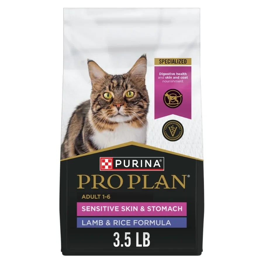 Cat Food Sensitive Skin and Stomach Lamb and Rice Dry Formula