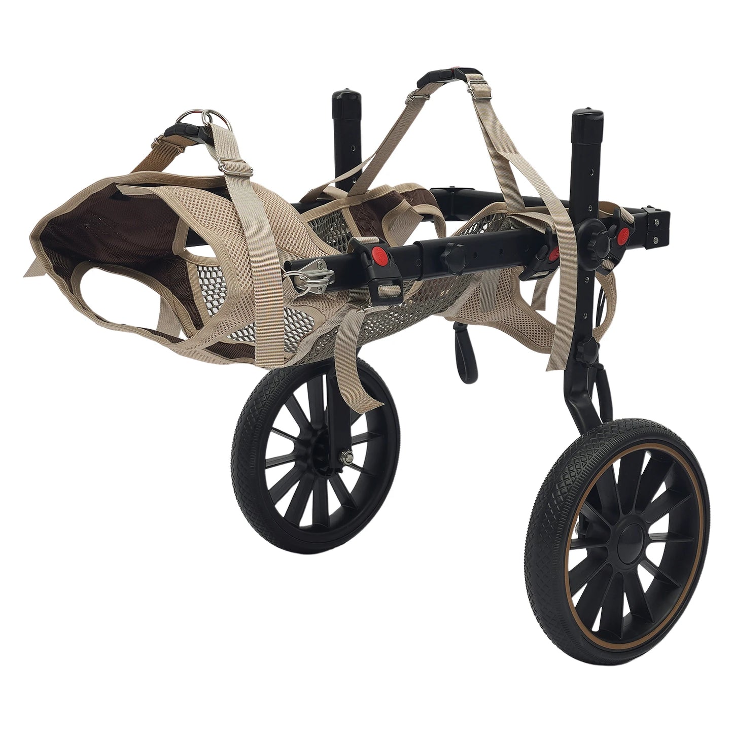 Rear Support Dog Wheelchair, XL Size Adjustable Back Legs Wheelchair for Large Dogs, Aluminum Alloy Frame Rehabilitation Cart