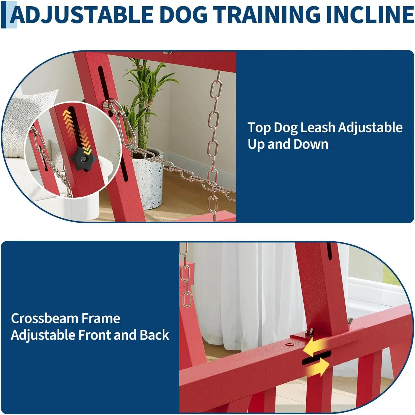 Dog Treadmill for Large/Medium Dogs with Brake, Training Products for Dogs up to 330 lbs, Dog Slatmill with 3 Adjustable Ramps for Healthy & Fit Dog Life, Use for Indoor Outdoor