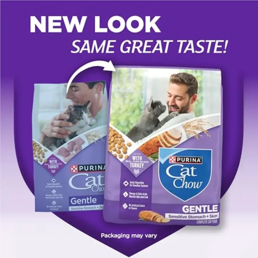 Gentle Sensitive Stomach and Skin Dry Cat Food with Turkey - 13 lb. Bag