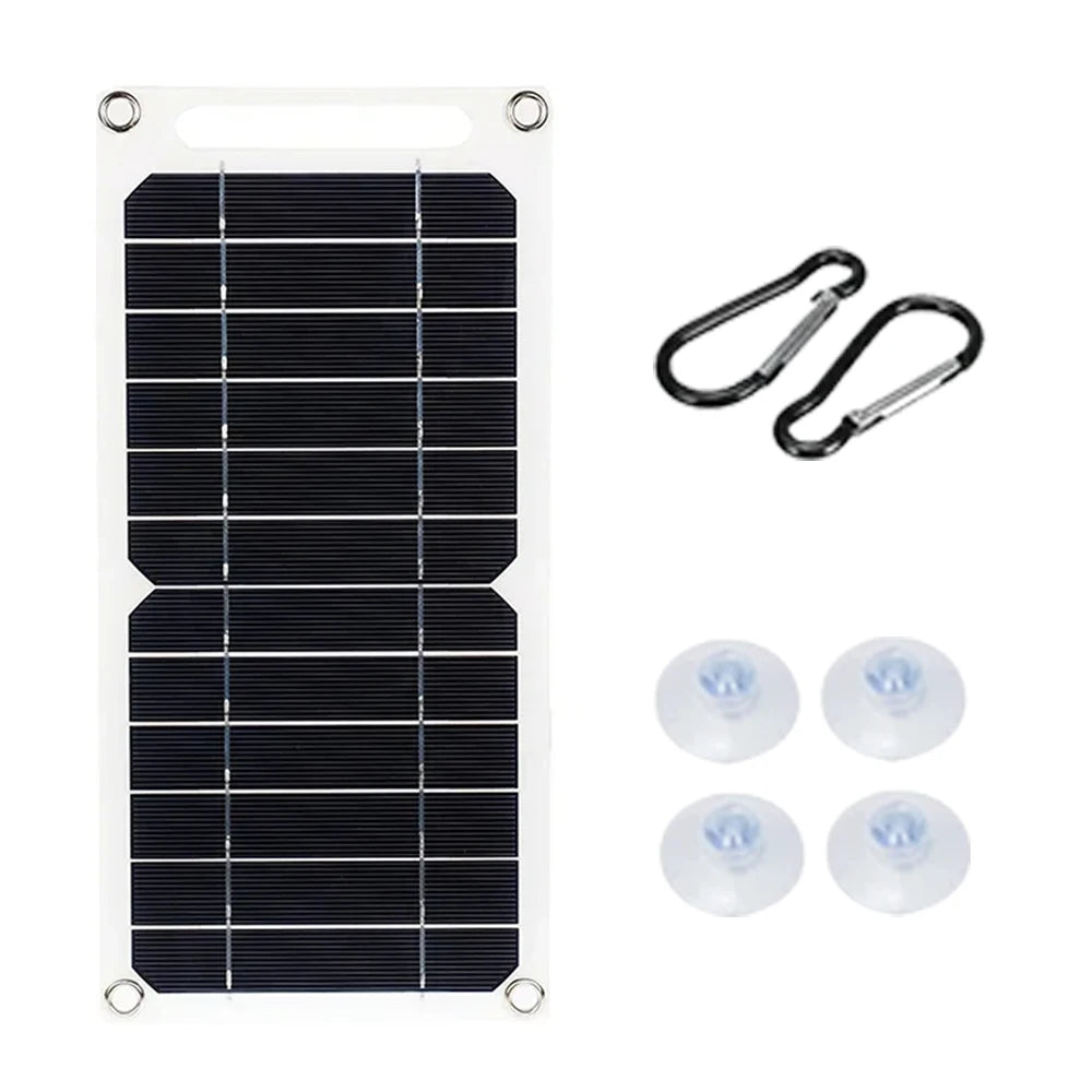 35W Portable Foldable Solar Charger Panel Dual USB Ports Fast Charging Power Bank iPhone Camping Outdoor Travel