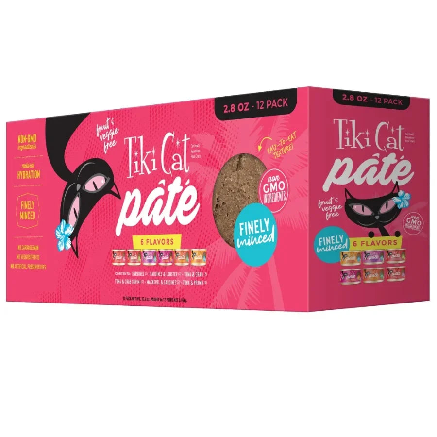 Grill Pate Wet Cat Food, Variety Pack, 2.8 oz. Can 12 Count