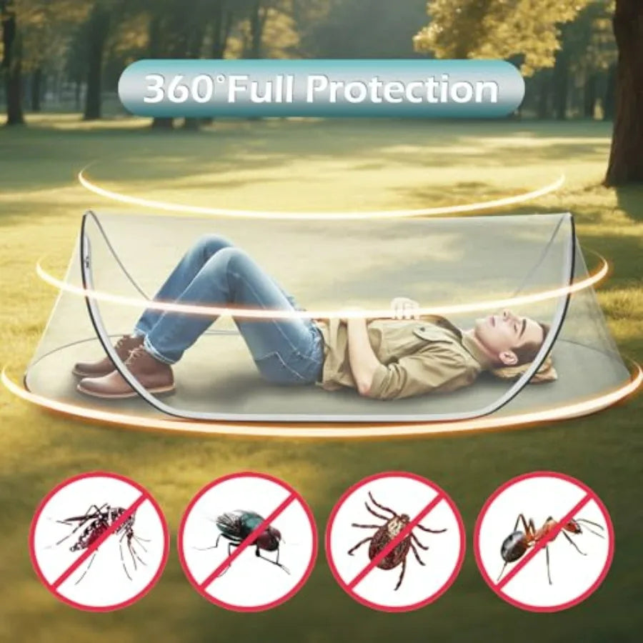 78" * 31" * 23" Large Pop-Up Mosquito Net, Lightweight, Breathable, and Soft Convenient Mesh Tent, Foldable and Durable, Mosquito Net