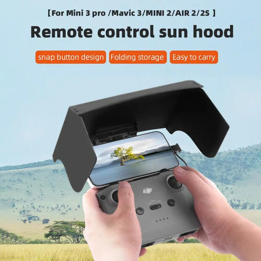 For DJI Mavic 3/Mini 2/Air 2/Air 2S/Mini 3 Pro RC-N1 Remote Controller Hood Sun Shade Phone Monitor Light Cover Drone Accessorie