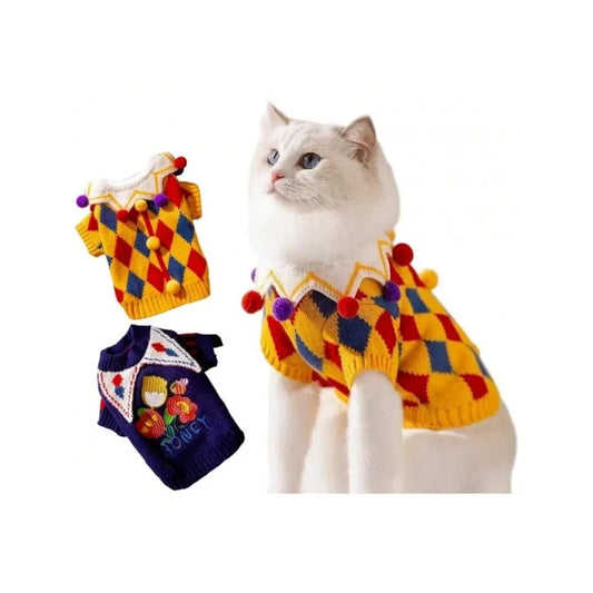【New style】Cat Sweater With Hat Halloween Costume For Small Dog Kitten Funny Clothes Outfit For Rabbit Pets Birthday Party Christmas
