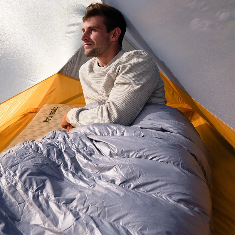 CW700 Sleeping Bag Ultralight Down Sleeping Bag for Adults Outdoor Winter Warm 650FP Duck Down Envelope Sleeping Bag