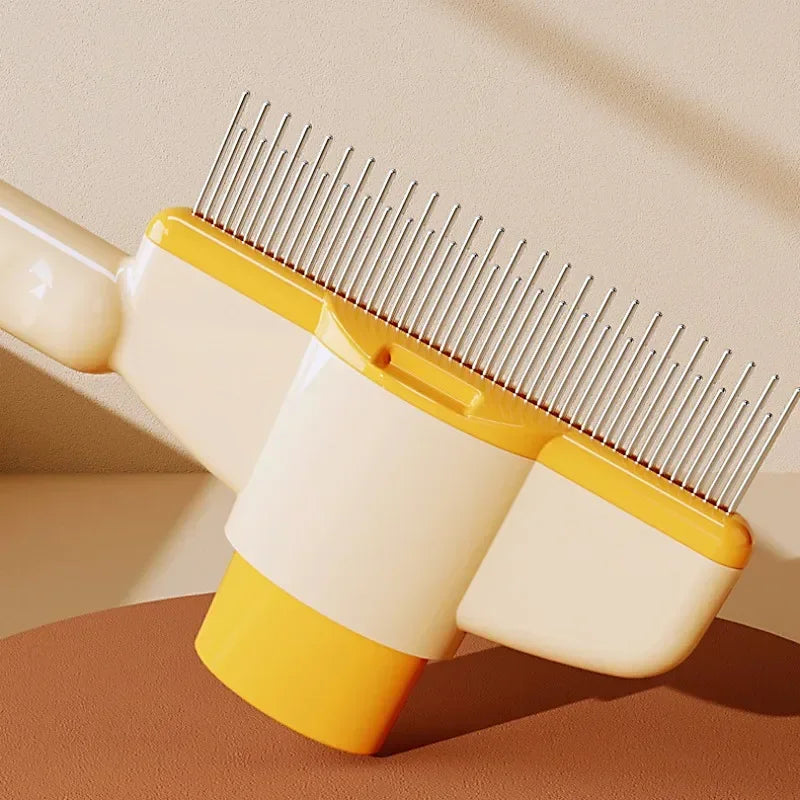 Dog Comb Pet Hair Remover One Button Dog Brush Self-Cleaning Cat Brush Massage Combs for Dog Grooming Brushes for Pet Products