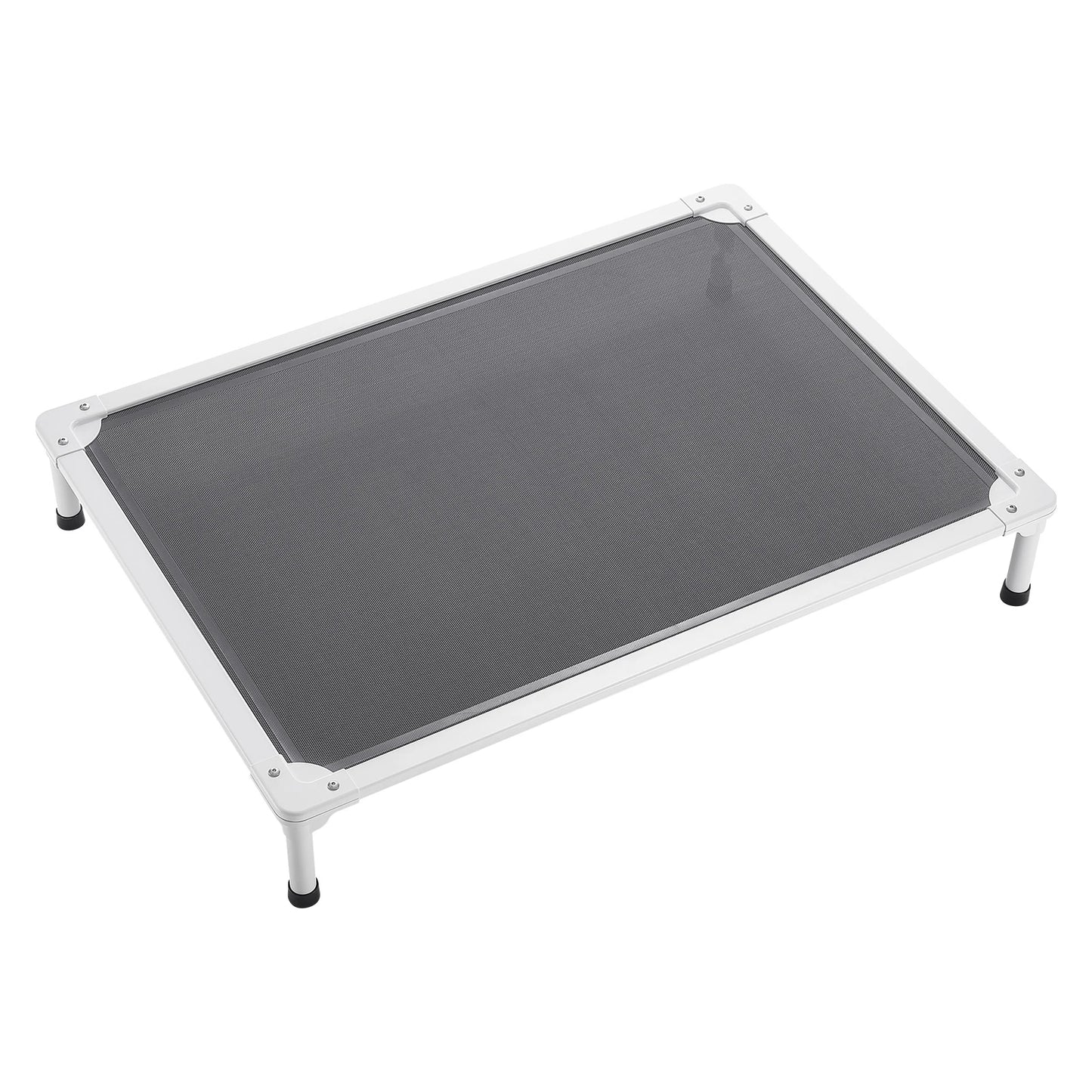 Elevated Dog Bed for Large Dogs Portable Raised Dog Cot with Aluminum Tube Metal Frame and Breathable Textilene Mesh