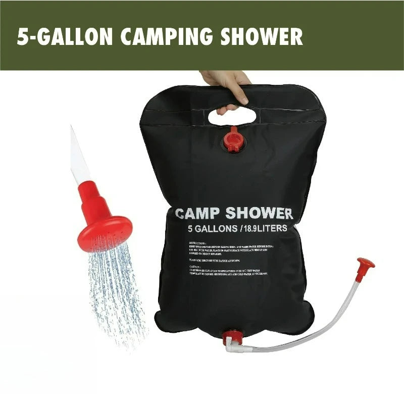 5-Gal Camping Shower, Emergency, Campsite, Portable