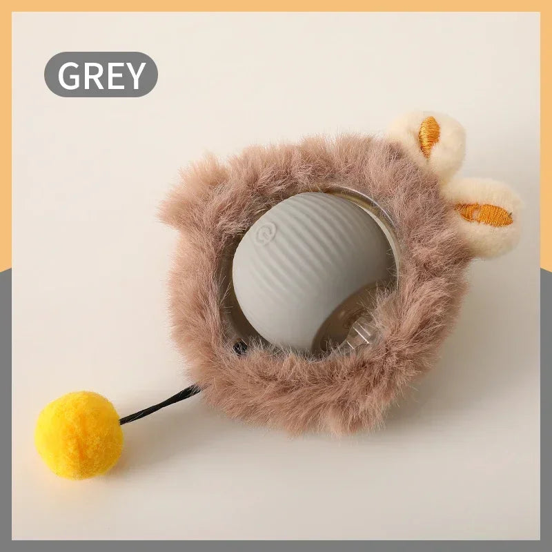 Interactive Ball Toys Automatic Rolling Ball Faux Tail Rechargeable Smart Pet Electric Toy Dog Cat Training Imitate Mouse