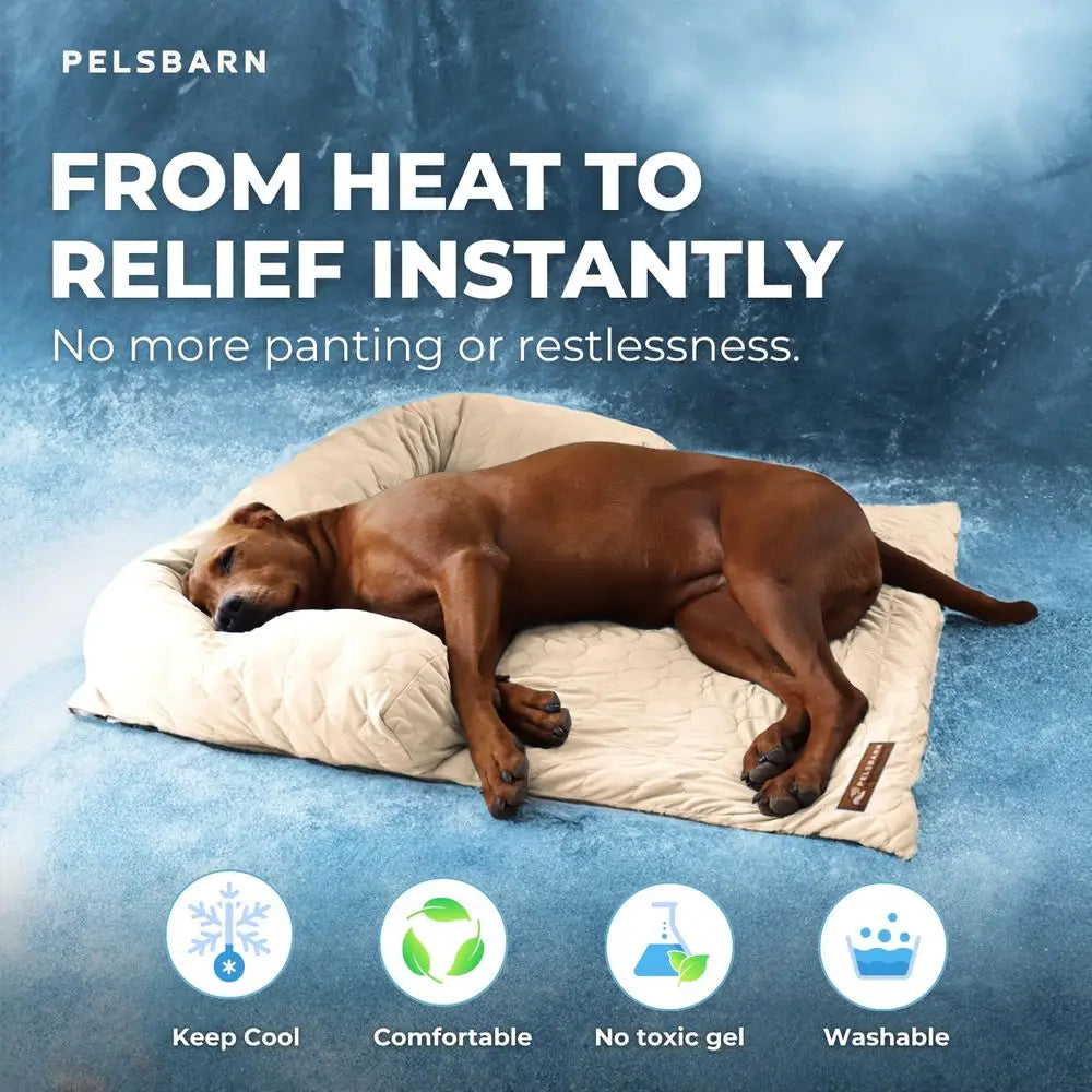 Cooling Dog Bed Ice Silk Summer Comfort, Self Cooling, Non-Slip Dog Cover, Durable & Washable, Bed for Extra Large Dogs