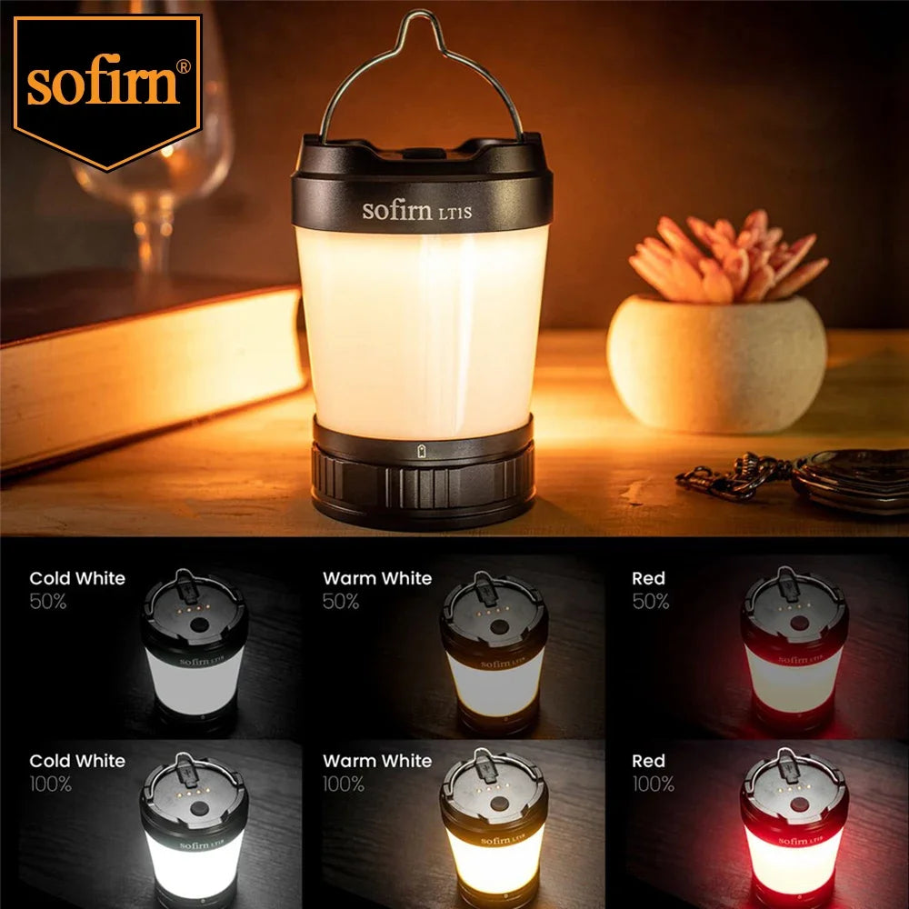LT1S Camping Light USB-C 21700 Rechargeable Powerful Torch Portable Emergency Lantern 2700K-6500K with Reverse Charging