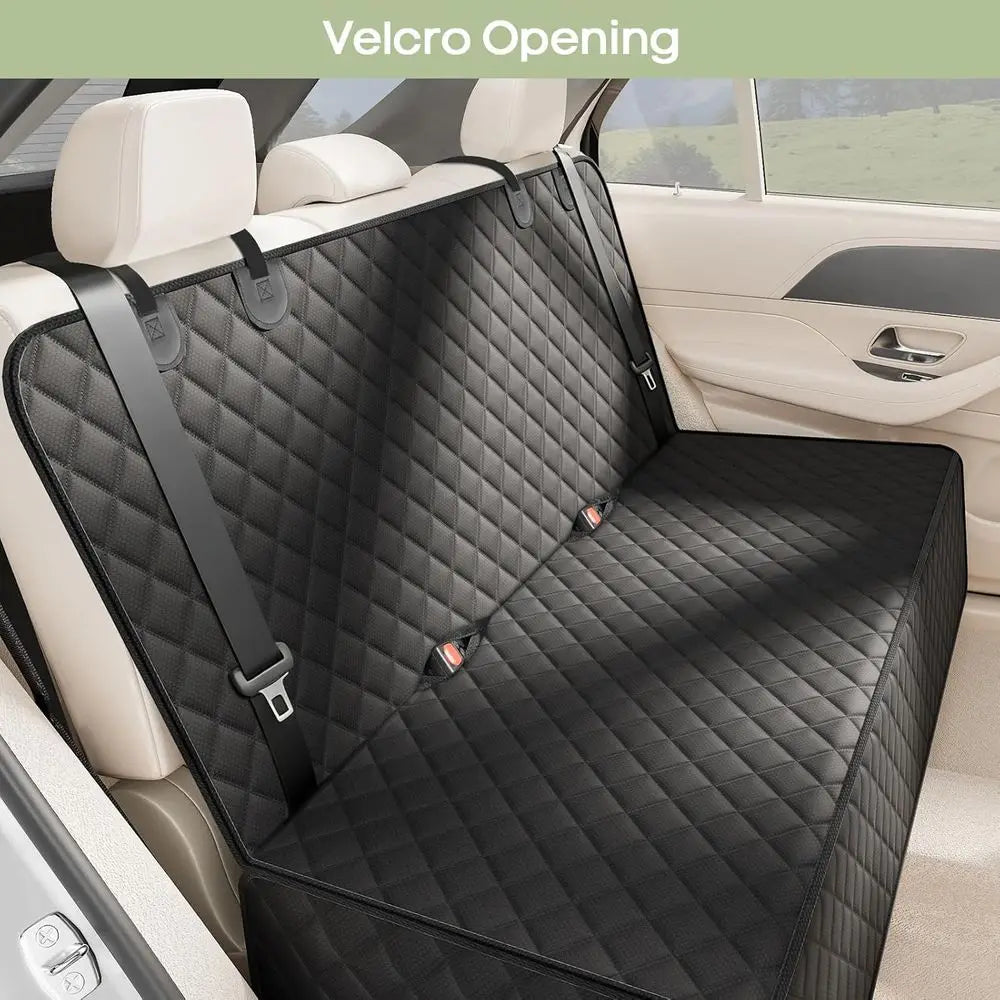 Car Seat Cover or Back Seat, Waterproof Pet Bench Seat Cover for Dogs, Nonslip Rear Seat Protector for Cars, Trucks, SUVs