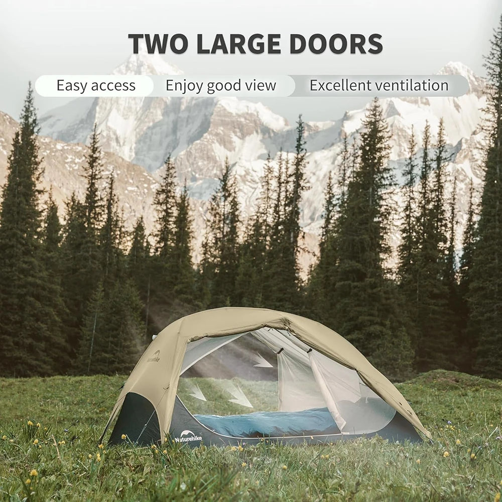 Star River UL Camping Tent 2 People Tent 15D Nylon Ultralight Hiking Double Layer Backpacking Travel Tent 3 Seasons