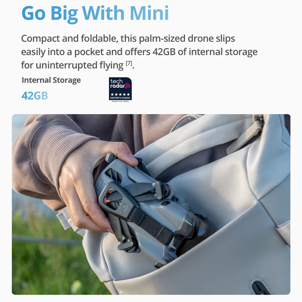 Mini 5 Pro Fly More Combo Plus FPV Drone With Camera Strobe Light & Charger & Cleaning Kit Mini Drones 4k Professional Omnidirectional Obstacle Sensing ActiveTrack