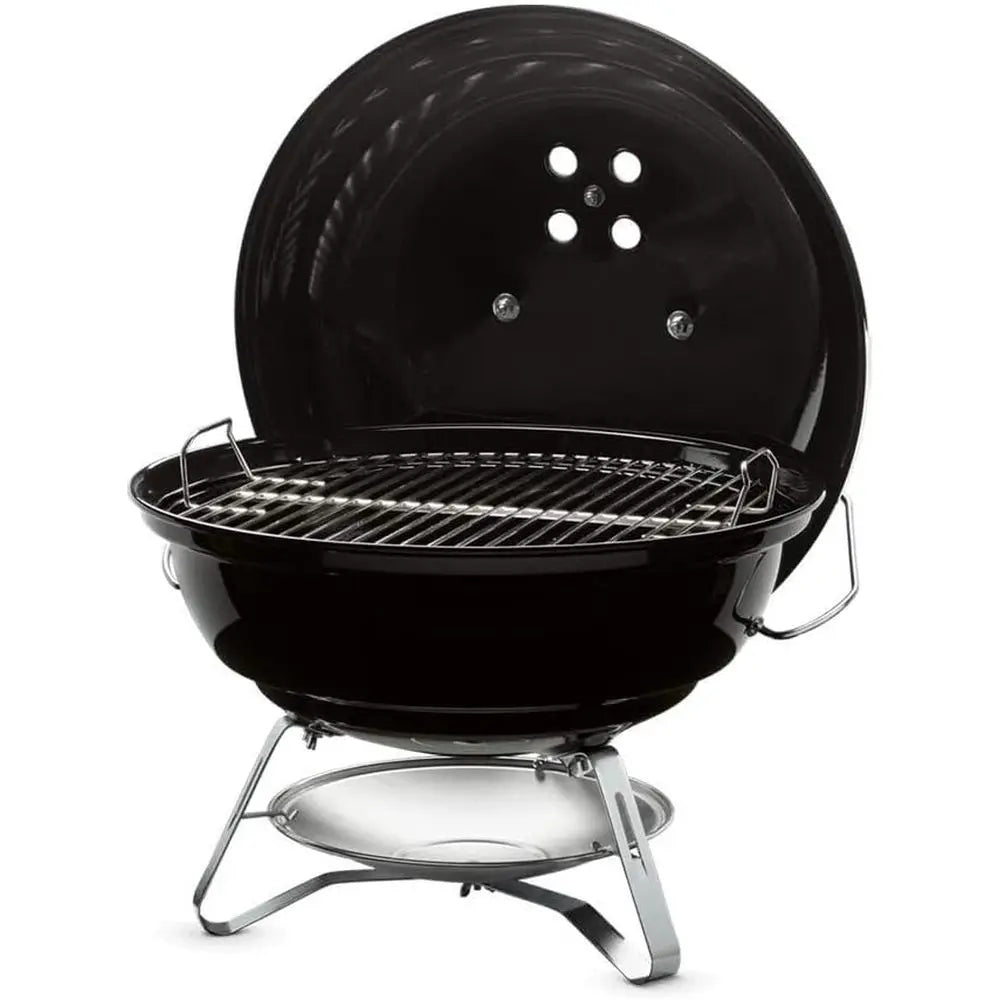 Jumbo Joe Charcoal Grill, 18‑Inch, Black – Lightweight Portable Kettle BBQ Grill with Tuck‑N‑Carry® Lid Lock for Camping, Tailgate