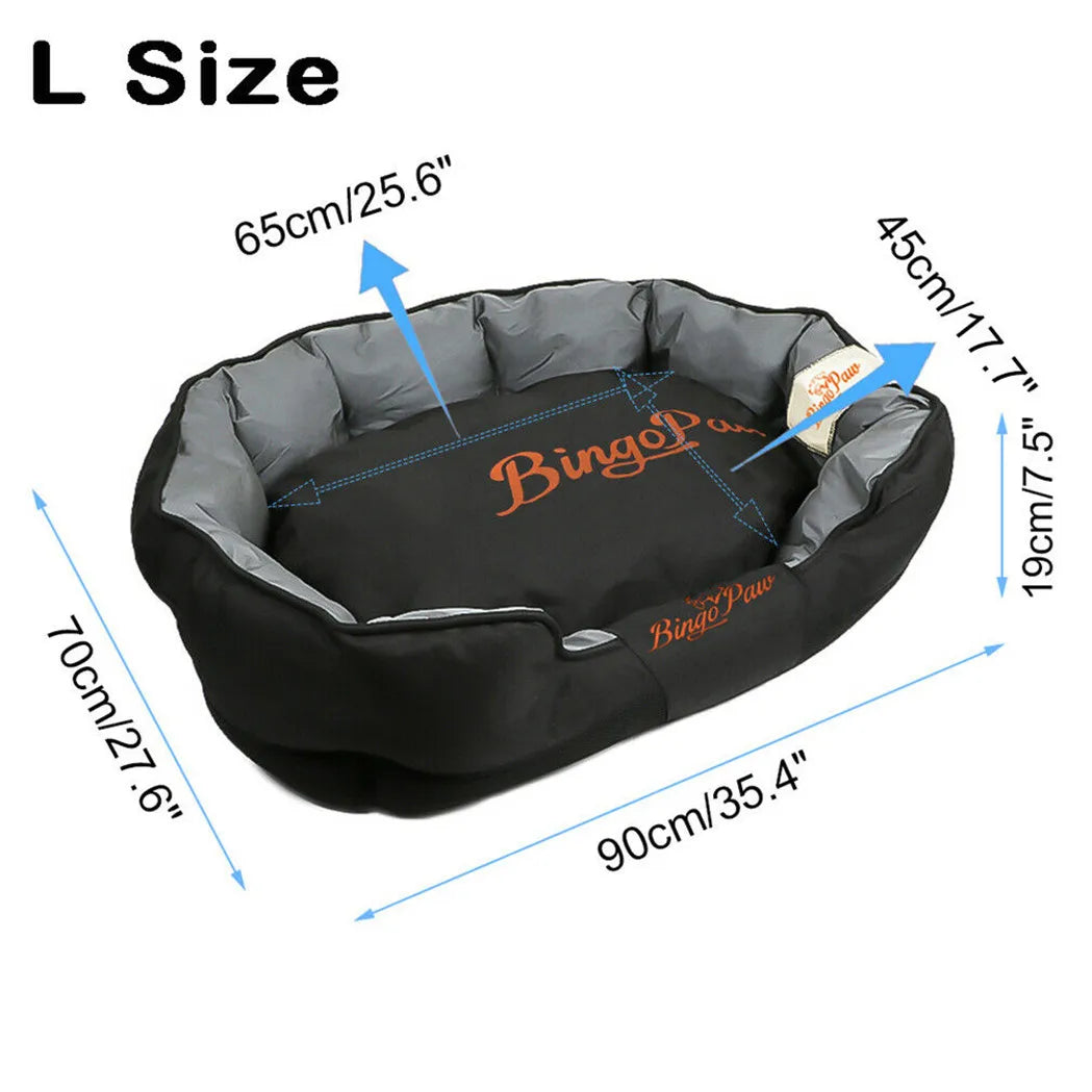 XXL XL Large Orthopedic Sofa Dog Bed Waterproof Pet Mat Kennel Pet Puppy Basket Washable Removable Cushion