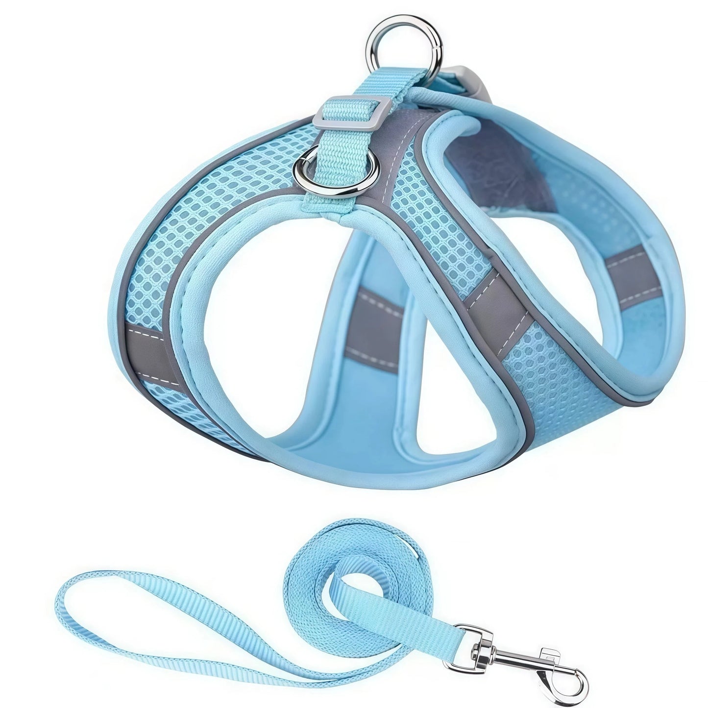 Pet Dog Harness and Leash Set for Small Medium Dog Outdoor Walking Reflective Adjustable Cat Vest Harness Chihuahua Pet Supplies