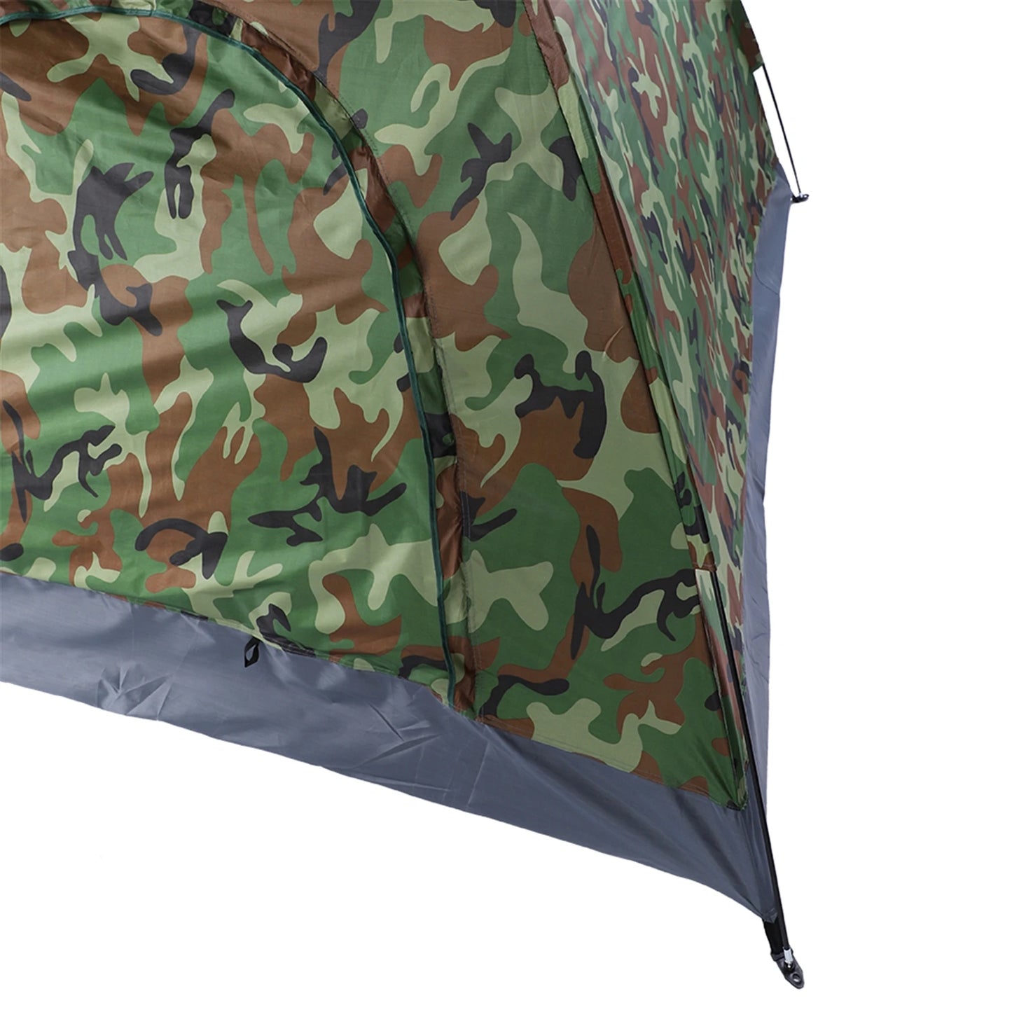 3-4 Person Camping Dome Tent Waterproof UV Proof 180T Silver Coated Polyester Fiberglass Poles Portable Bag Outdoor Camouflage