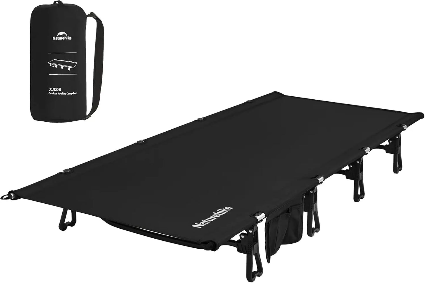 Extra Wide Camping Cot, Folding Lightweight Cot Bed for Adults, Portable Sleeping Cot for Backpacking Travel Beach Home