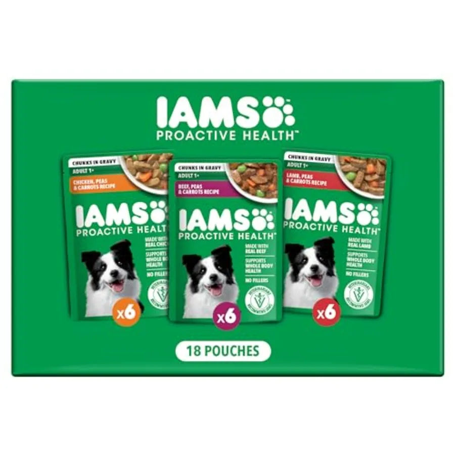 Proactive Health Adult Wet Dog Food Variety Pack, 3.5 oz. Pouch, 18 Count