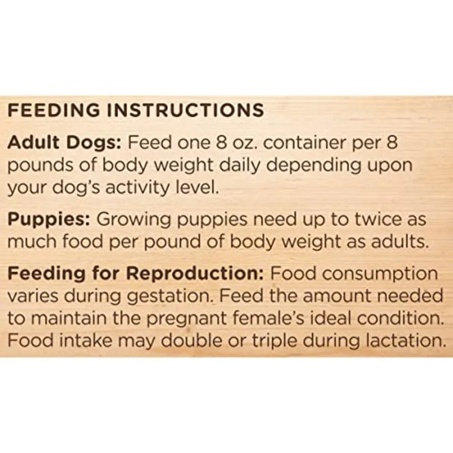 Premium Natural Wet Dog Food, Savory Favorites Variety Pack, 8 Ounce Tub Pack of 6
