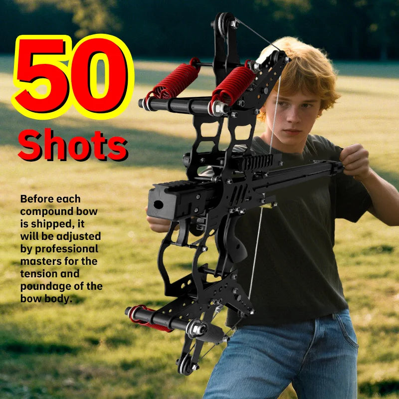 "Apocalypse Terminator" 50-Round Burst Bow, an Advanced Hunting Bow With Adjustable Weight, Suitable for Hunting Experts