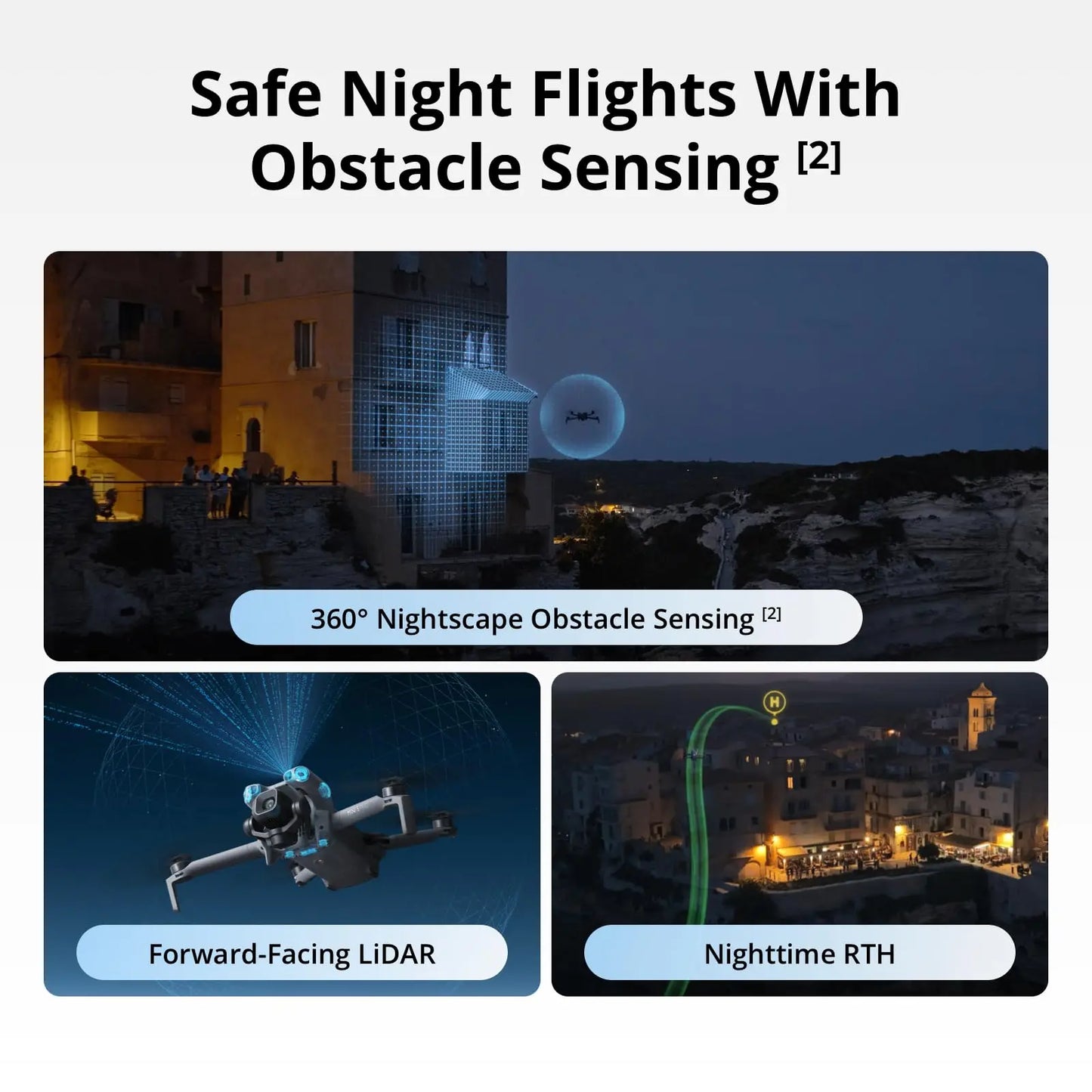 Mini 5 Pro Fly More Combo Plus FPV Drone With Camera Strobe Light & Charger & Cleaning Kit Mini Drones 4k Professional Omnidirectional Obstacle Sensing ActiveTrack