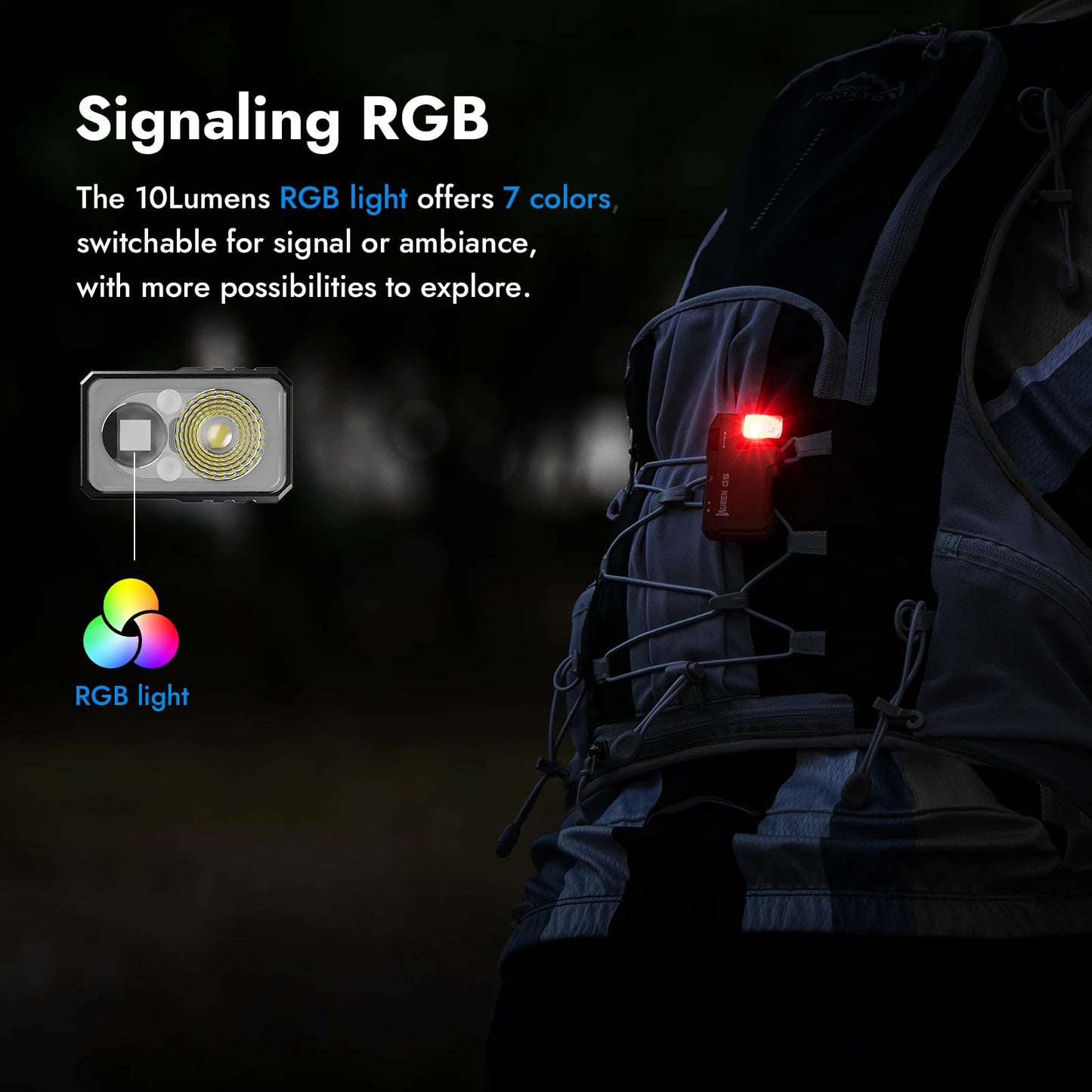 Multi-Color Magnetic EDC G5 Flashlight 400 Lumen USB-C Rechargeable Keychain Hands-Free for Camping, Car Repair, Home Use
