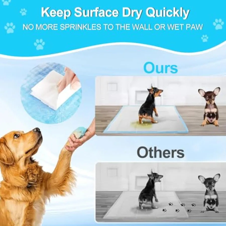 Pee Pads for Dogs 36"x48" Count Puppy Pads Extra Large Disposable Thicken Pet Training Pads for Cats Doggie Rabbits