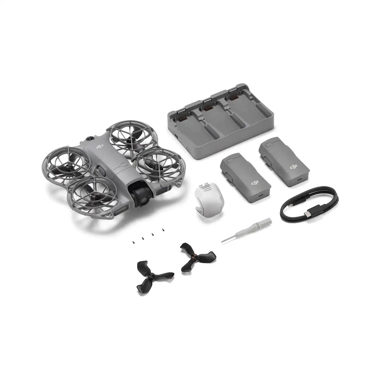 Neo 2 Fly More Combo (Drone Only) 4K Drone With Camera Palm Takeoff & Landing Gesture Control DJI Neo 2 Drone ActiveTrack Omnidirectional Obstacle Sensing 3 Batteries