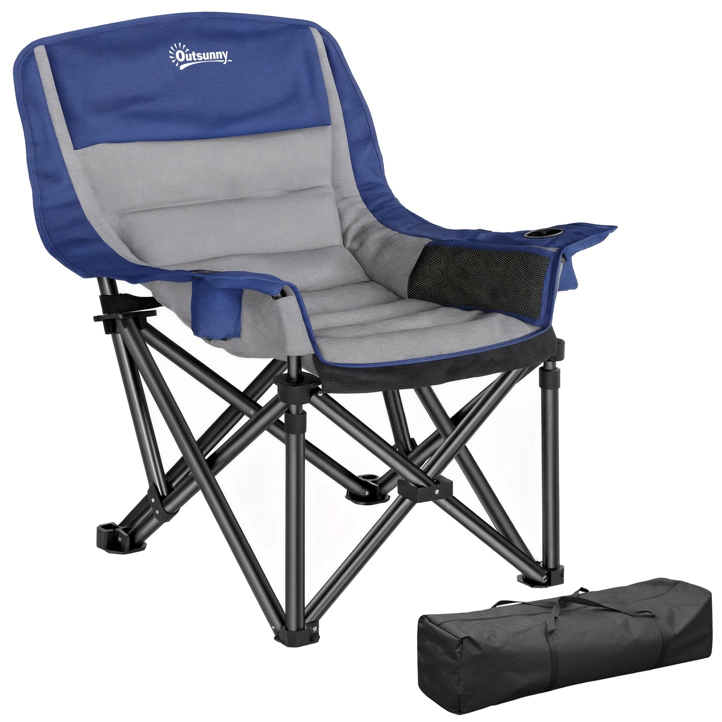 Camping Chair for Adults, Portable Folding Chair, Light Gray