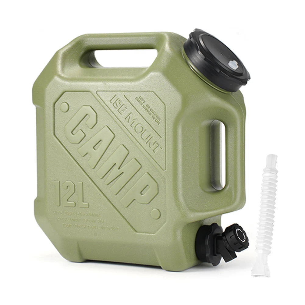 12L Water Storage Container Leak-Proof Portable Water Tank Large Capacity Drinking Water Bucket for Vehicle Car Camping