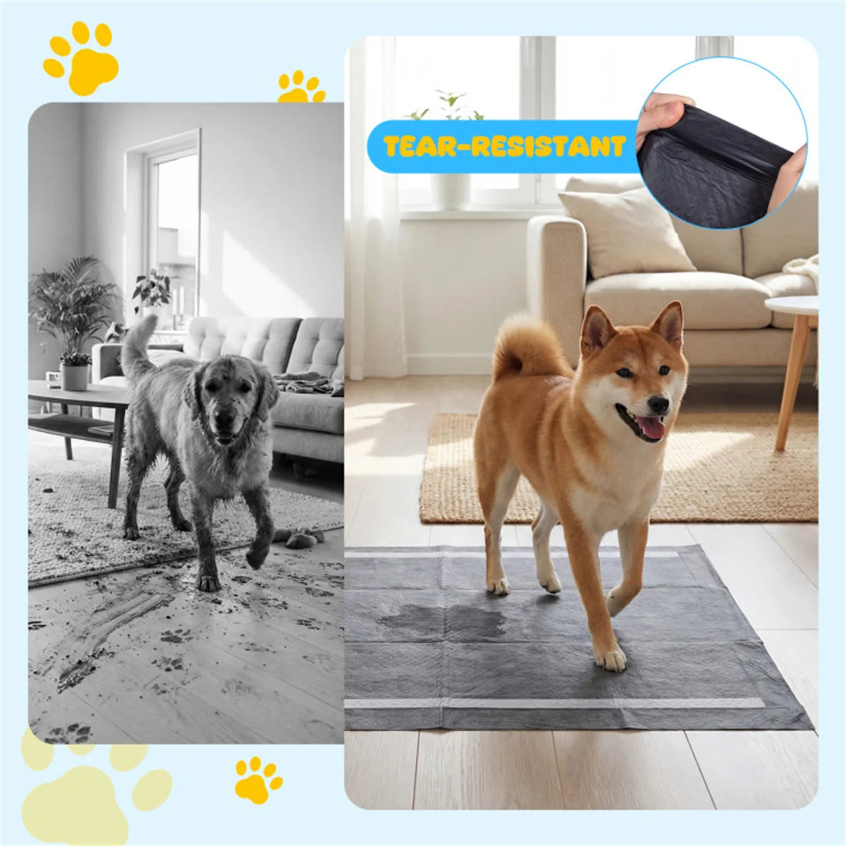 150 Pcs Extra Large Pet Pads with 6-Layer Activated Carbon, Leakproof & Odor Control for Dog Potty