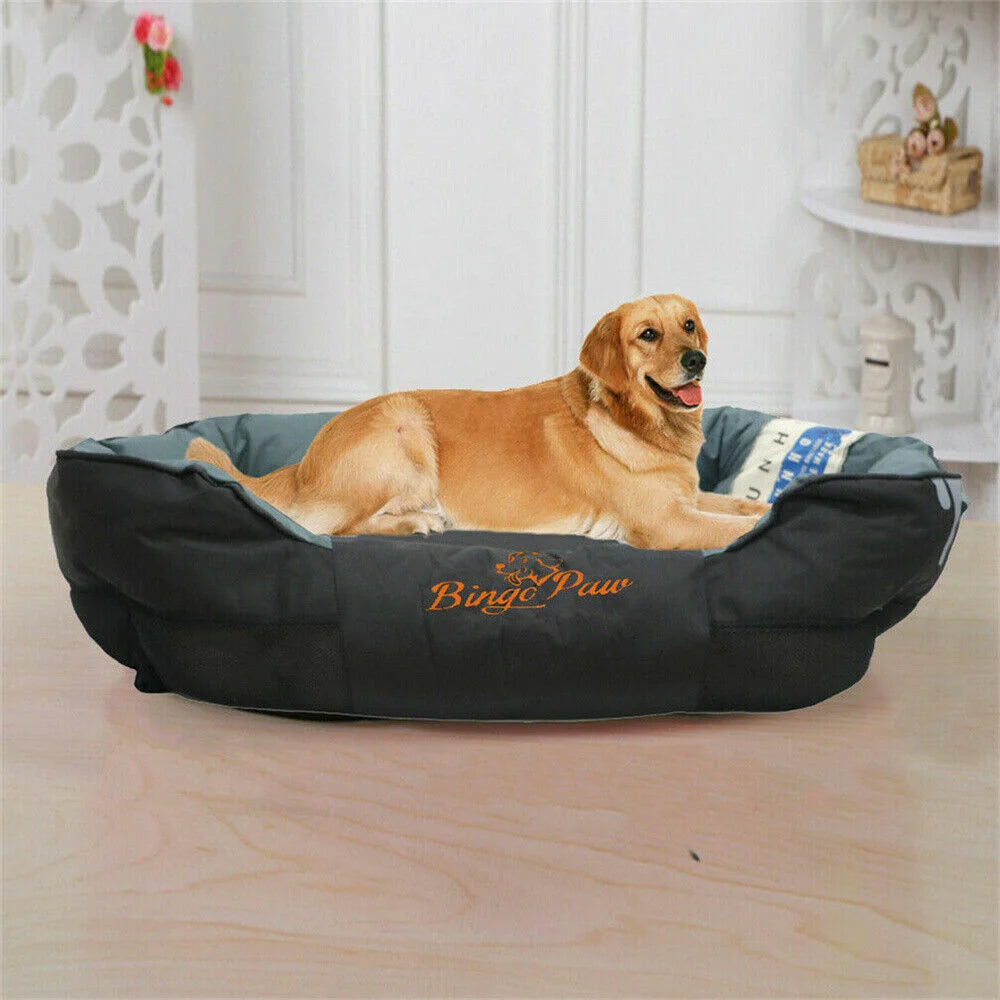 XXL, XL, L Orthopedic Sofa Dog Bed Waterproof Pet Mat Kennel Washable Pet Puppy Basket Cushion Removable fr Small, Medium, Large Dog