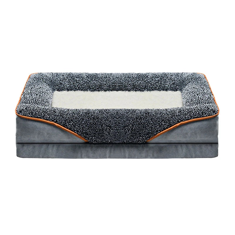 An Oversized Dog Bed Removable Washable for All Seasons, Pet Bed Sofa, Comfortable and Soft Cat Sofa Bed With Raised Edges
