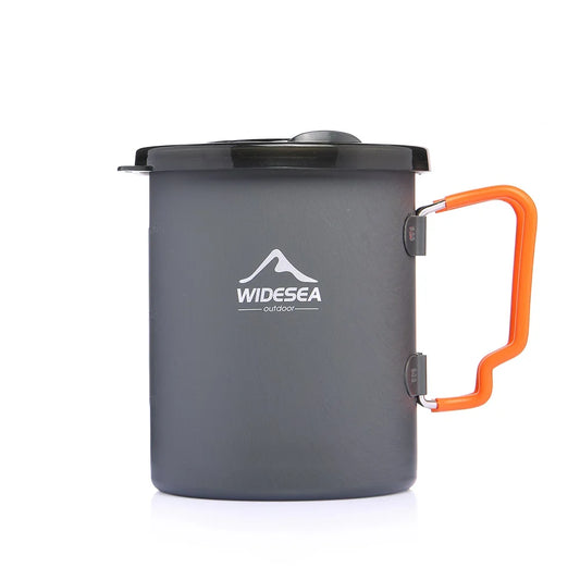 Camping Coffee Pot with French Press Outdoor Cup Mug Cookware for Hiking Trekking