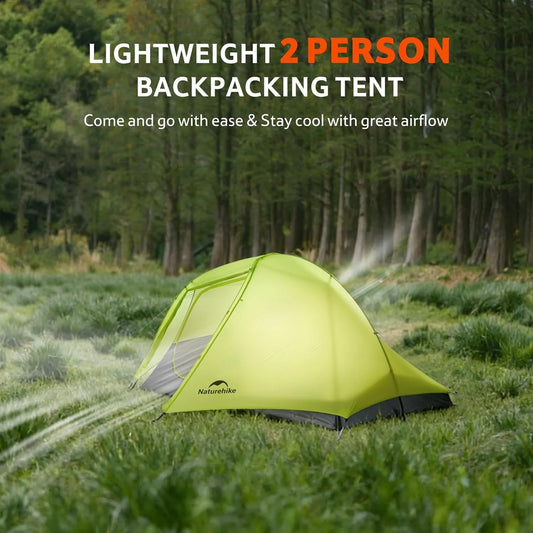 Star Trail EXT Hiking Tent Outdoor Camping Ultralight Rainstorm Protection Wild Tent 1-2 Person 0D Nylon Backpacking Tent