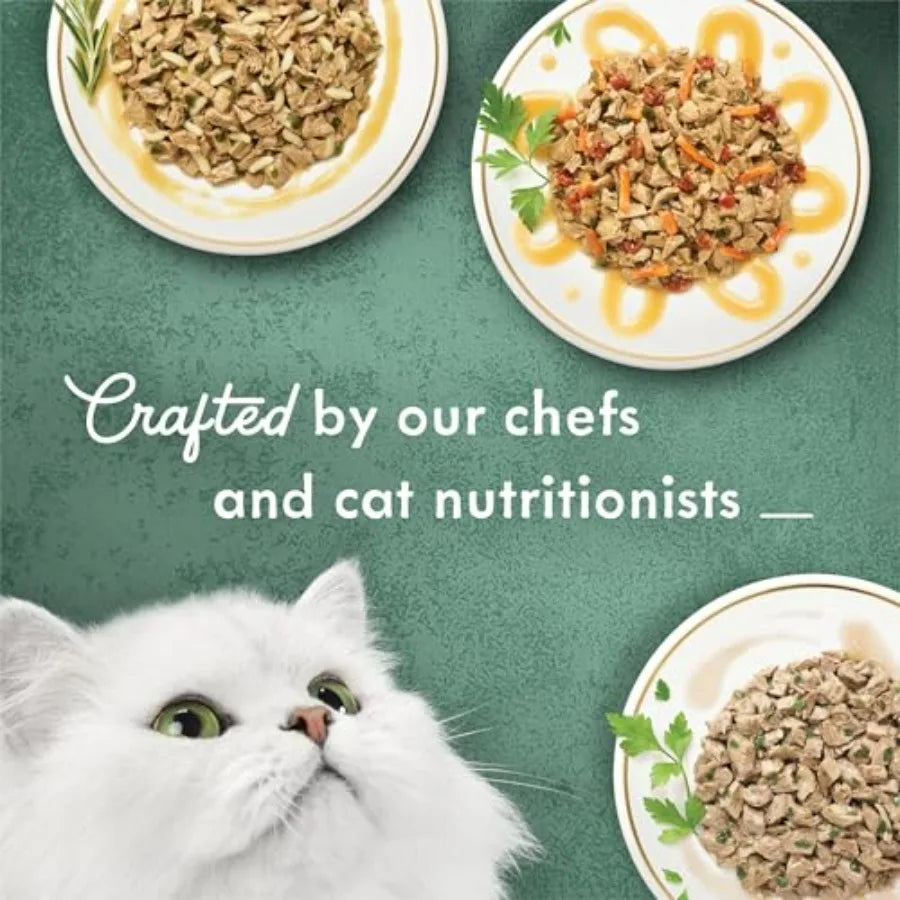Wet Cat Food Variety Pack, Medleys White Meat Chicken in Sauce Collection - Pack of 12/3 oz. Cans
