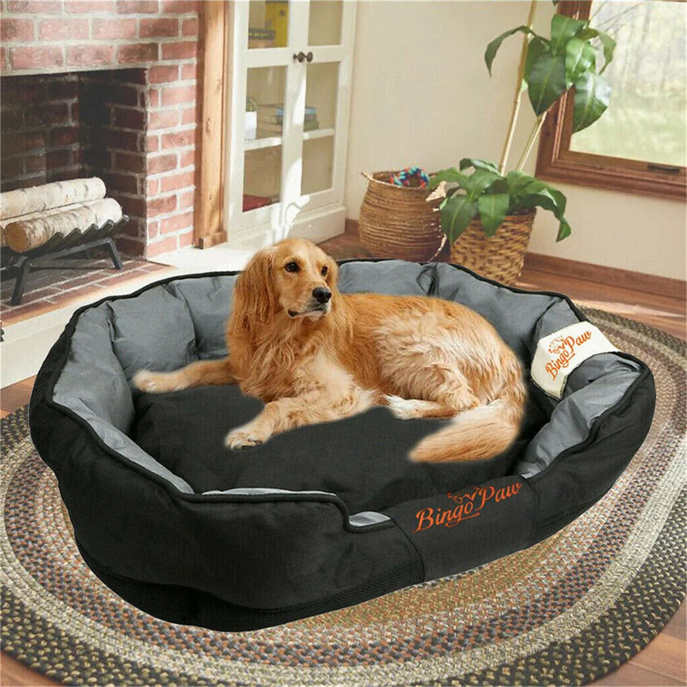 XXL, XL, L Orthopedic Sofa Dog Bed Waterproof Pet Mat Kennel Washable Pet Puppy Basket Cushion Removable fr Small, Medium, Large Dog