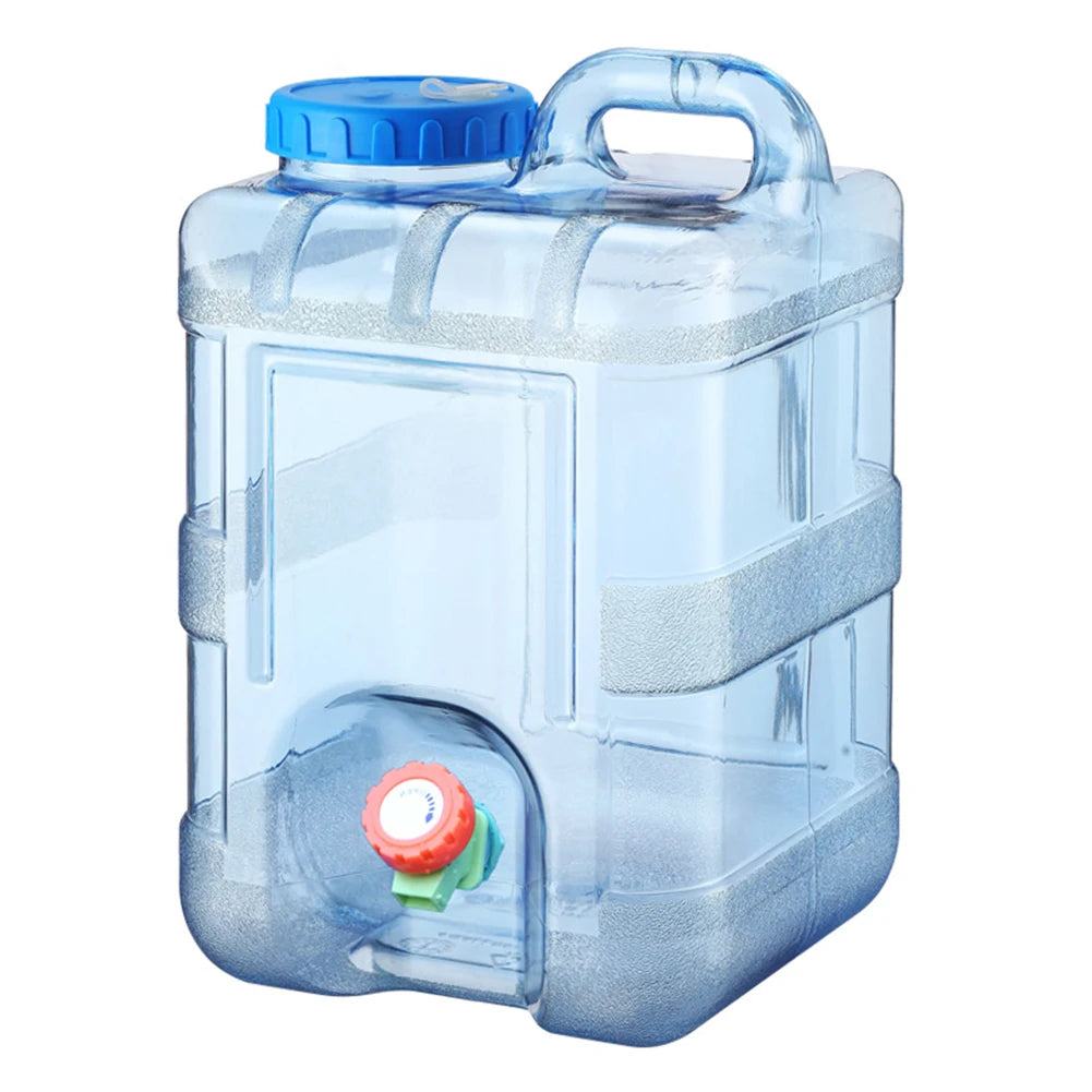 Portable Water Container with Spigot Large Capacity Water Storage Carrier Water Storage Container for Hiking Self-Driving Tour